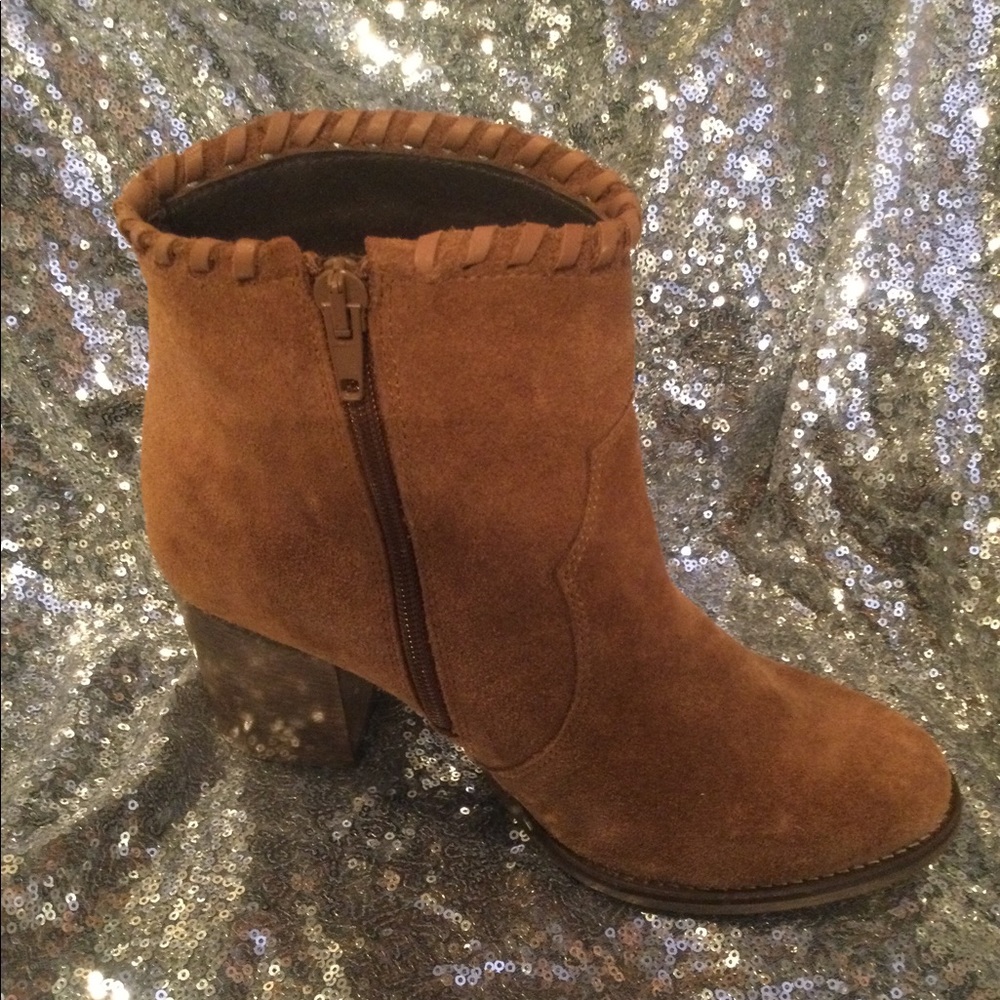 Chelsea Crew 🌼 Suede Fringe Booties Size 7 - Picture 9 of 12
